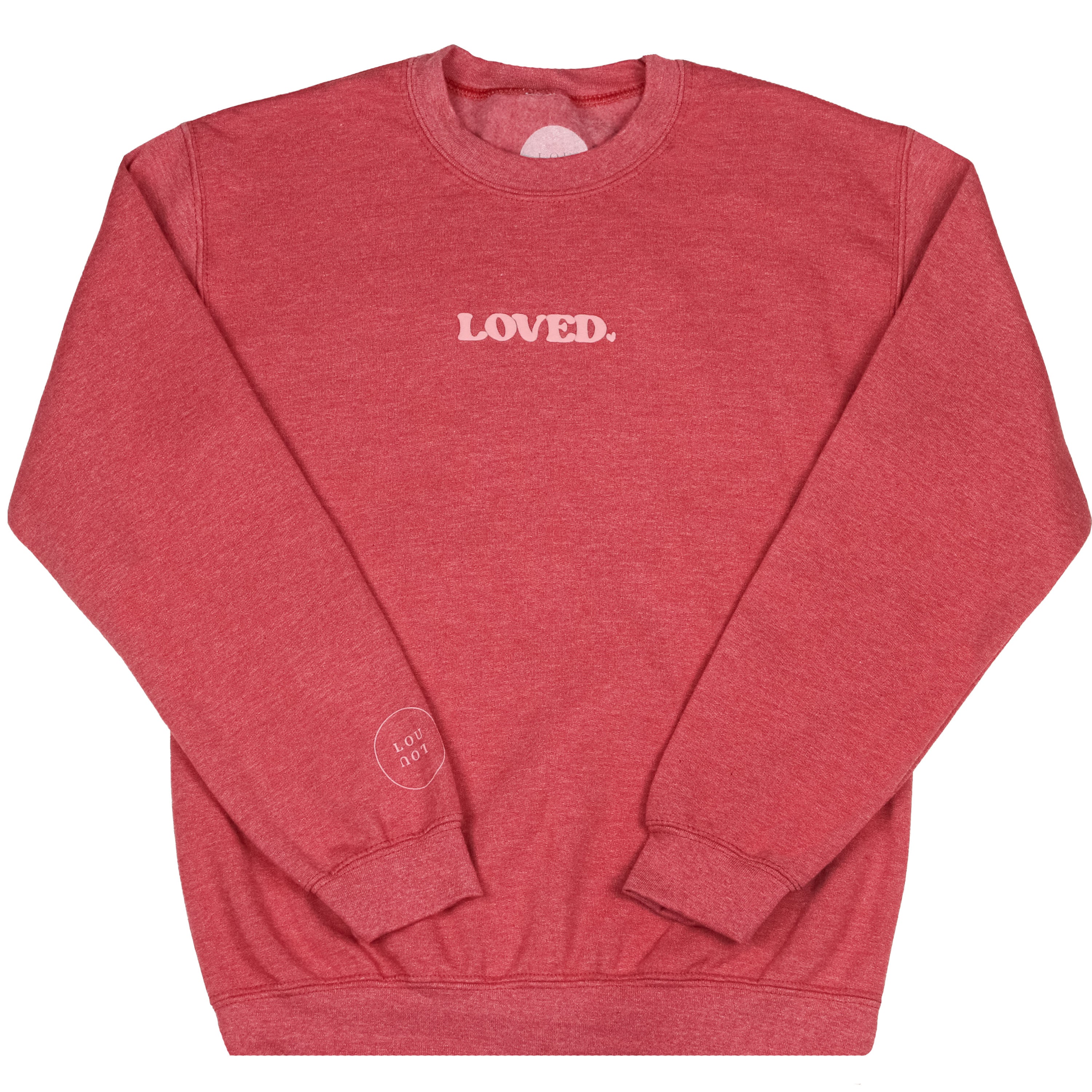 Nice Mom Crew | "YOU ARE SO LOVED” HEATHERED RASPBERRY