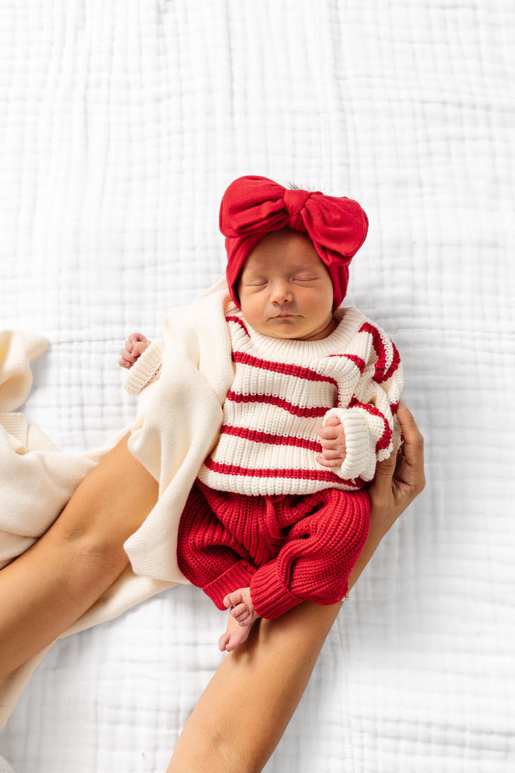 Knit Headband Bundle - Red