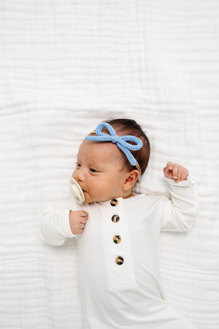 Crochet Bow - Bluebell Headband