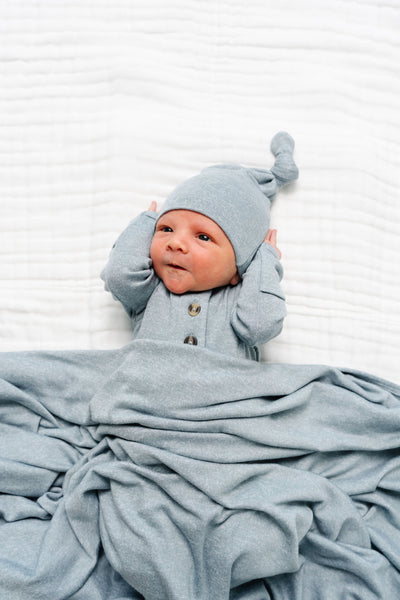 Miller Plush Knit Newborn Hat Bundle (Gown)