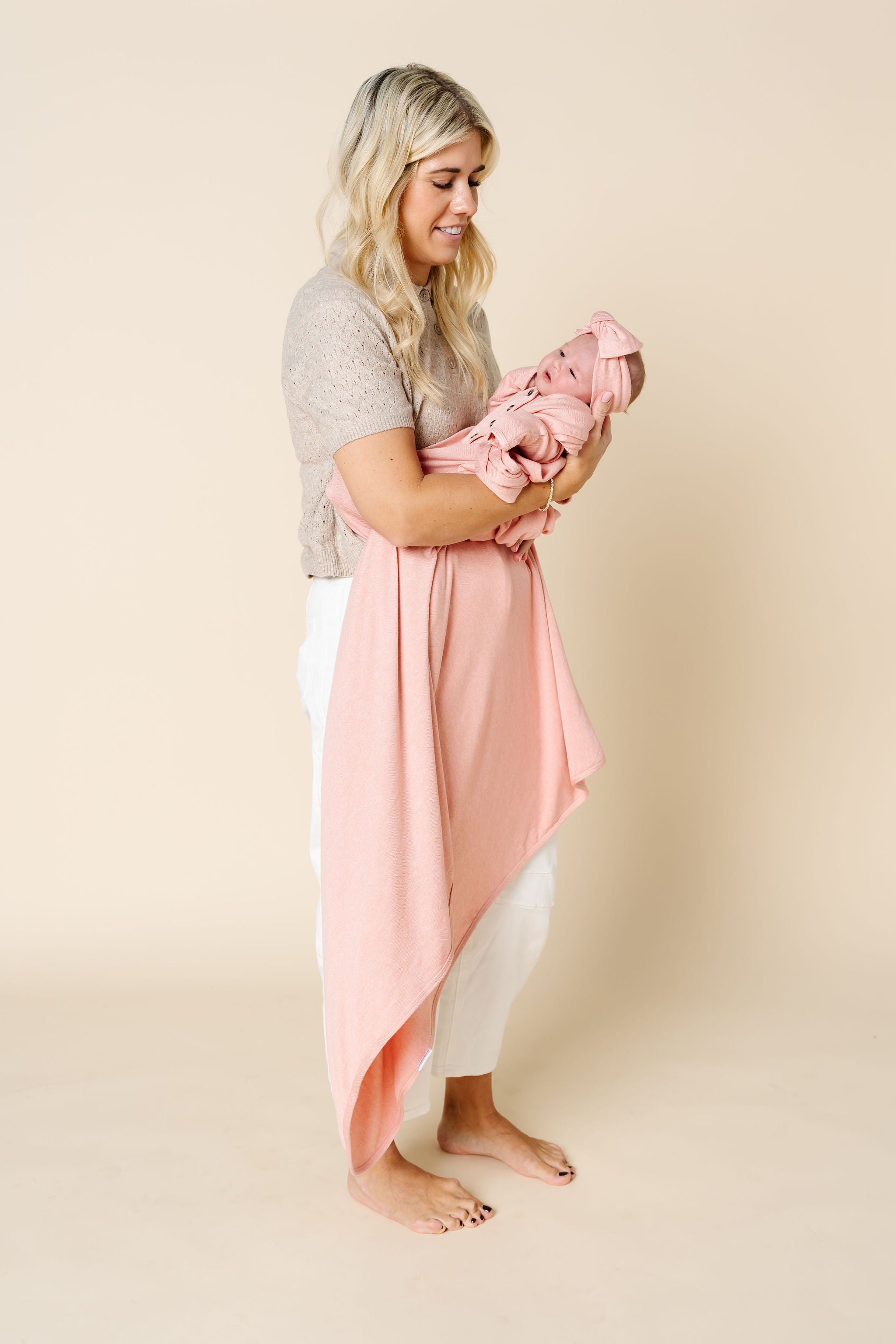 Piper Plush Knit Swaddle Blanket