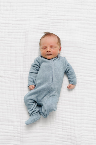 Miller Plush Knit Zipper Footies