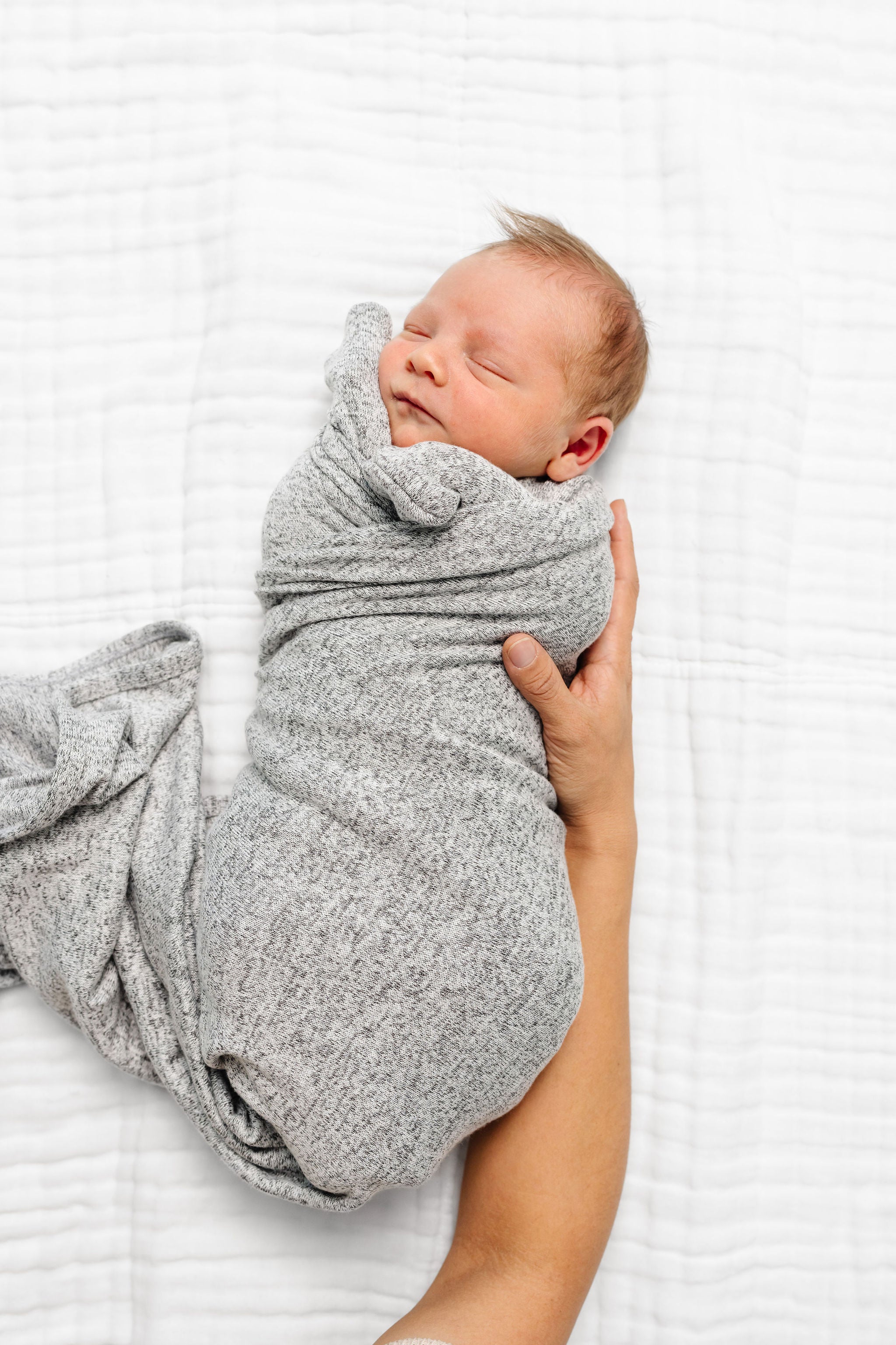 Sam Plush Knit Newborn Hat Bundle + Top + Bottoms