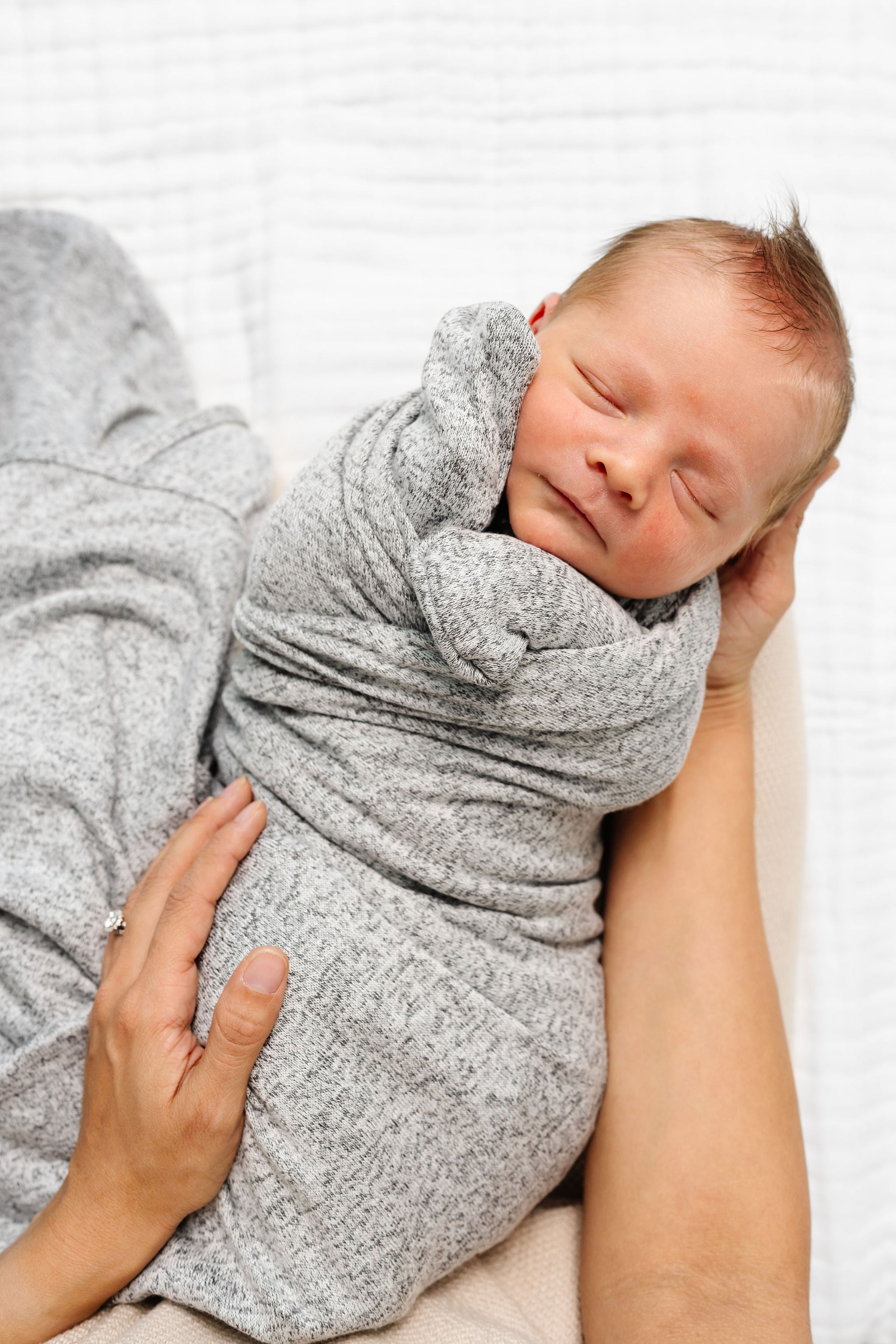 Sam Plush Knit Newborn Hat Bundle (Top + Bottom)