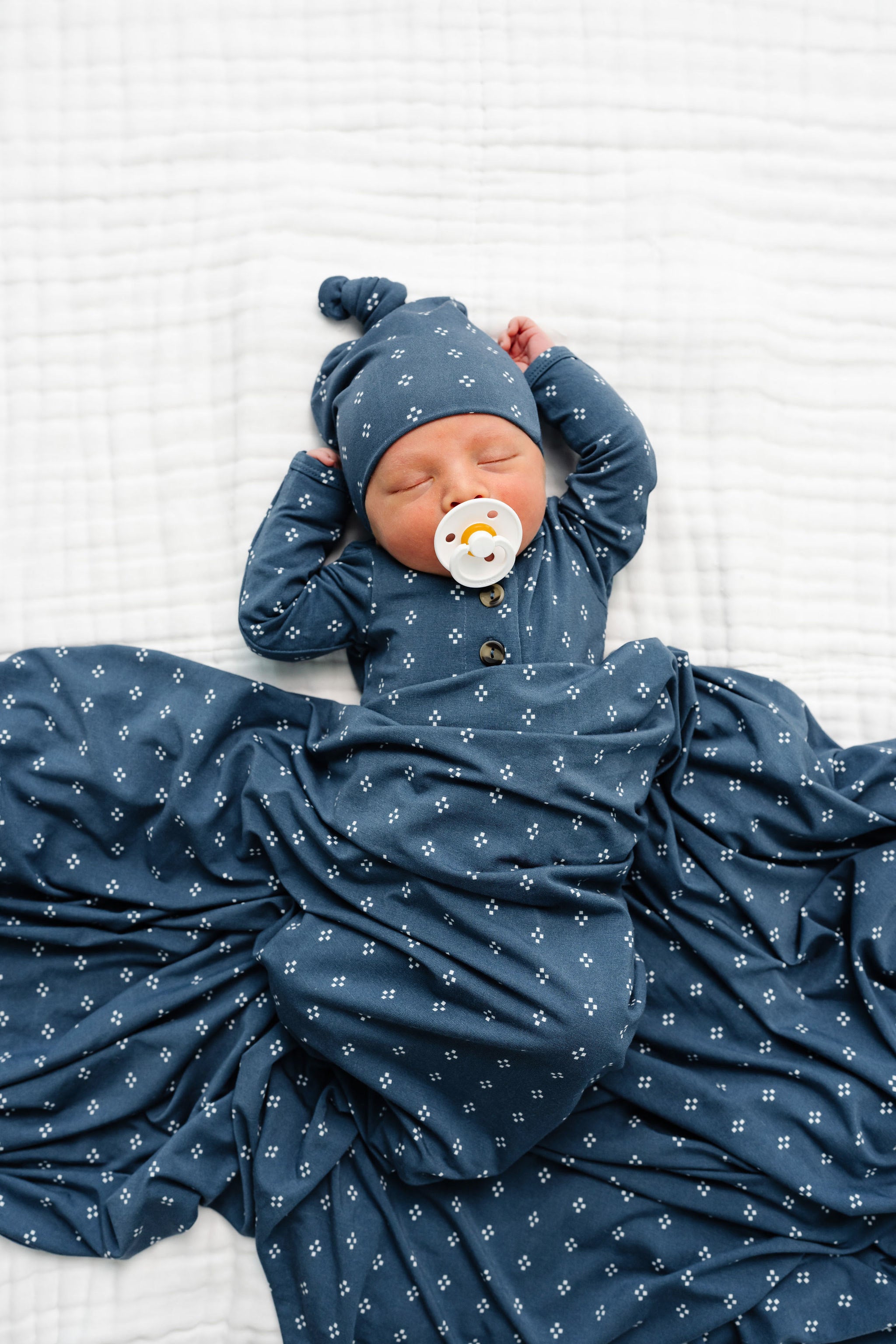 Benson Newborn Hat Bundle (Top + Bottom)