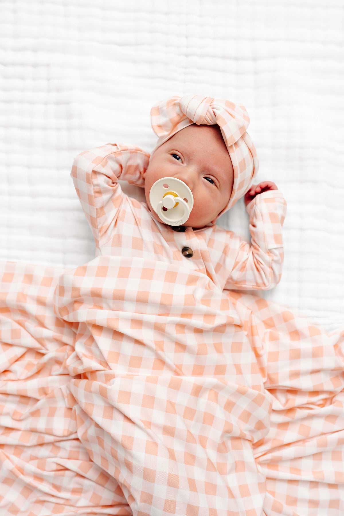 Evie Newborn Headband Bundle + Knotted Gown