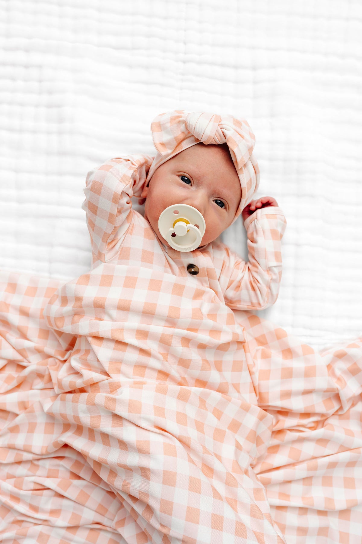 Evie Newborn Headband Bundle + Knotted Gown