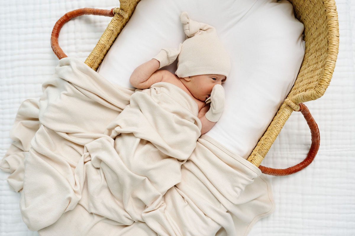 Dakota Plush Knit Newborn Hat Bundle + Top + Bottoms