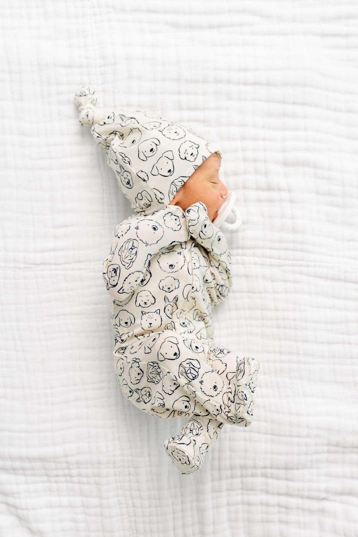 Dane Newborn Hat Bundle + Zipper Footie