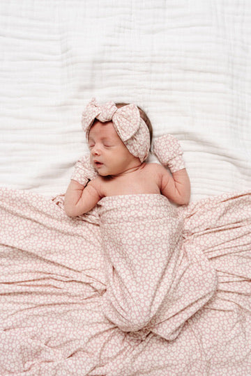 Flora Newborn Headband Bundle + Knotted Gown