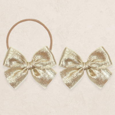 Chiffon Bow - Gold