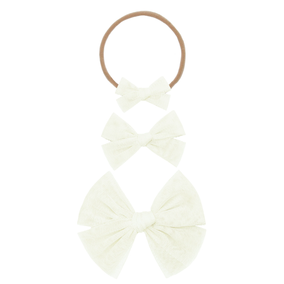 Tulle Bow - Ivory