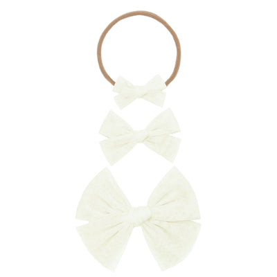 Tulle Bow - Ivory