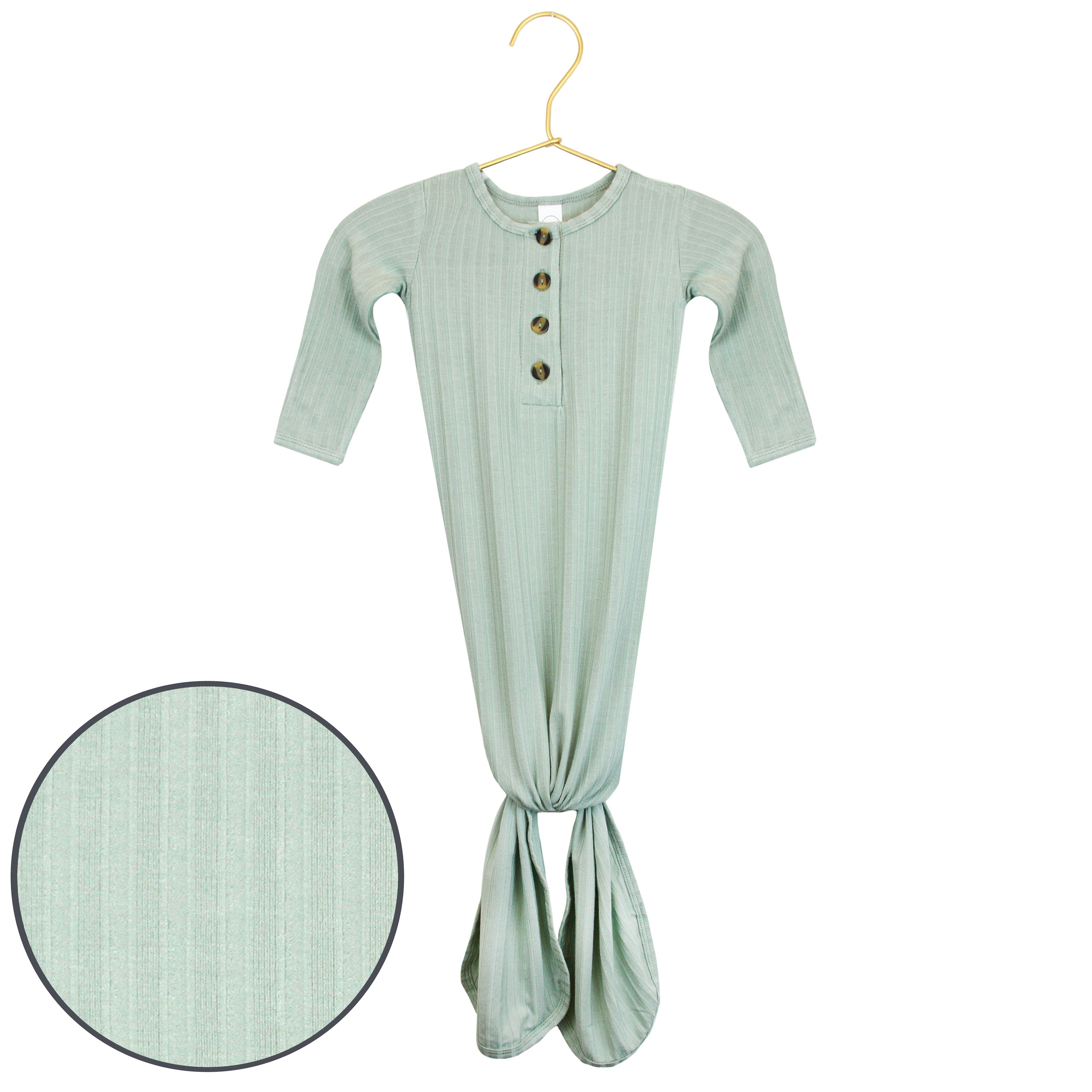 James Ribbed Knotted Gown