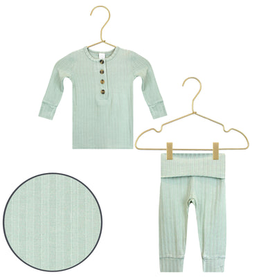 James Ribbed Top + Bottoms