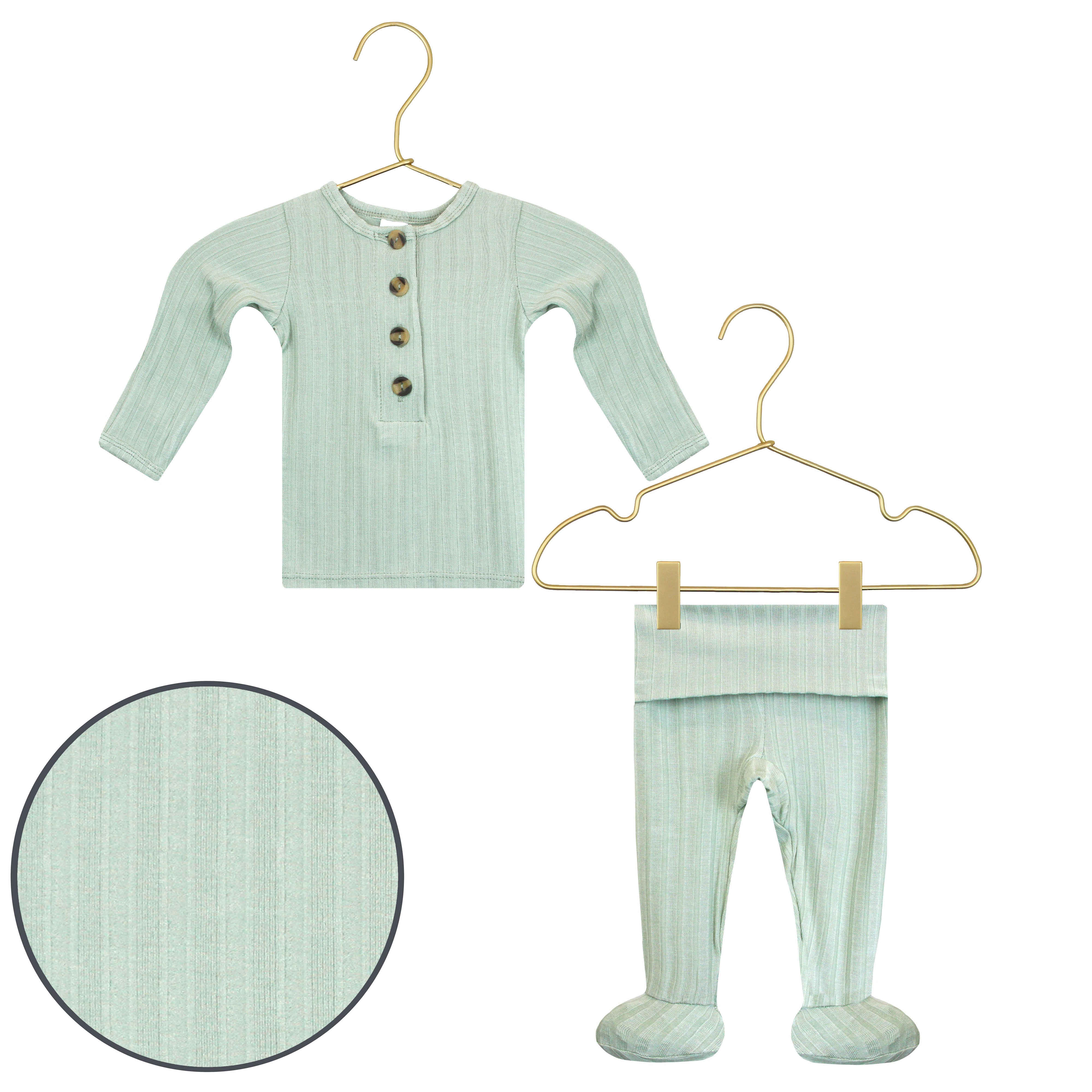 James Ribbed Top + Bottoms