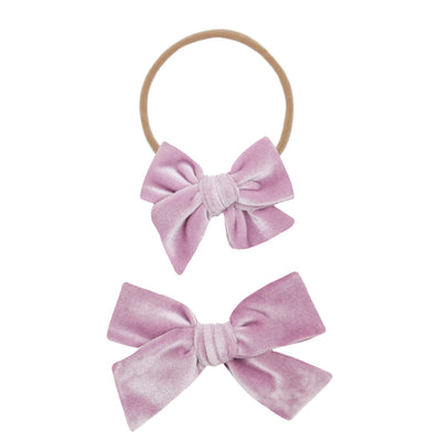 Velvet - Lilac Bow