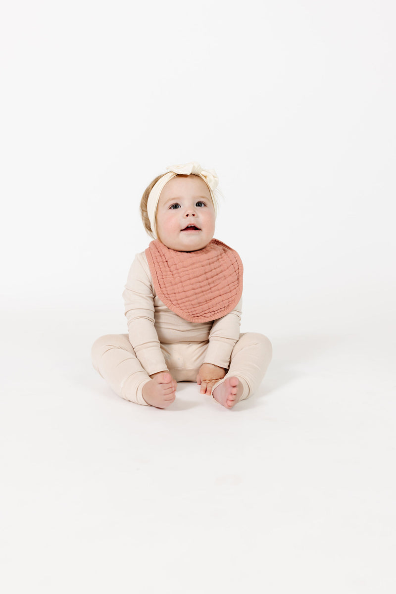 Cloud Muslin™ Bib 2 Pack - Blush + Rose