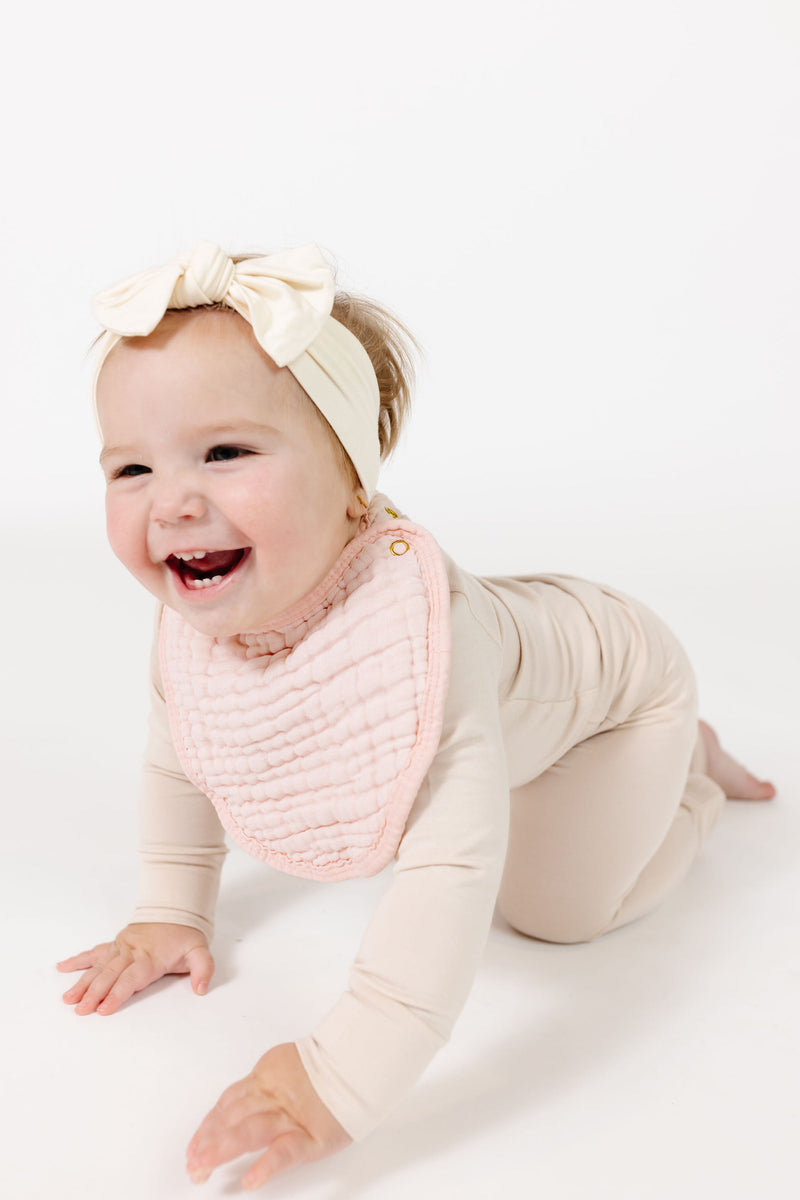 Cloud Muslin™ Bib 2 Pack - Blush + Rose