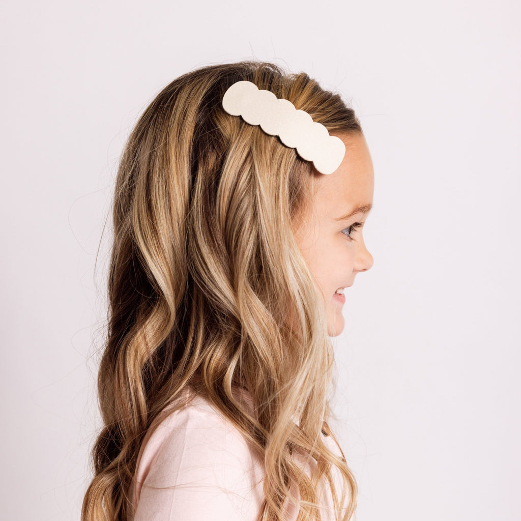 Leather 3 Pack Primrose Scallop Snap Clips Lou Lou & Company