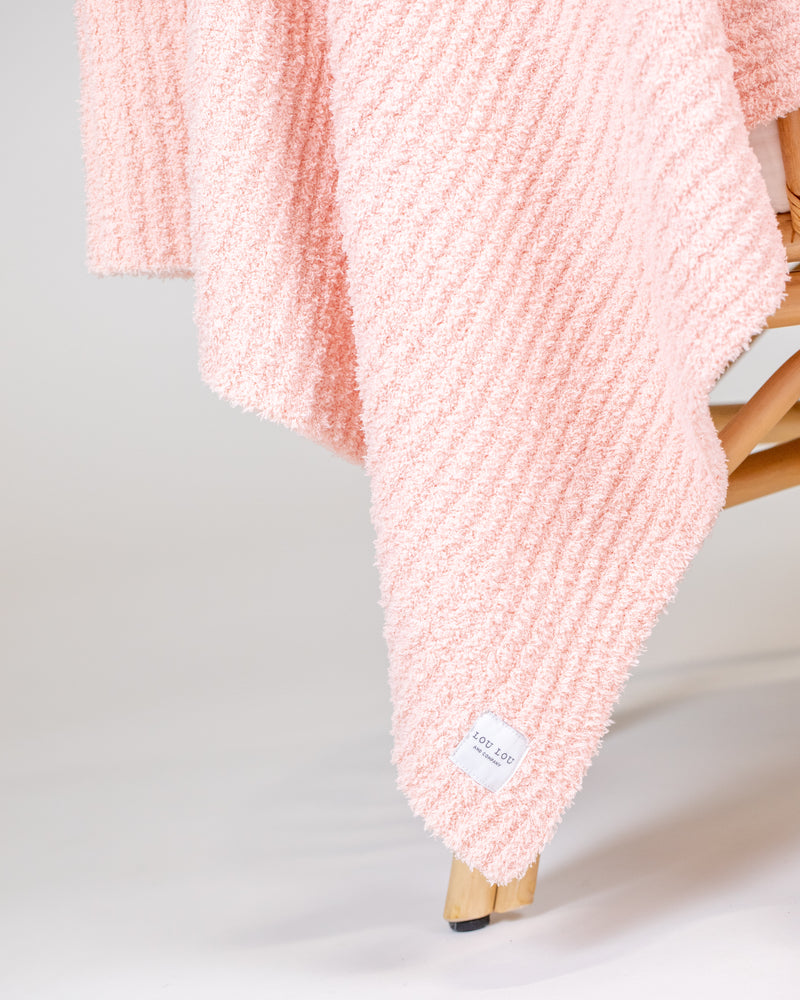 Chenille Blanket - Blush Pink - Bundle