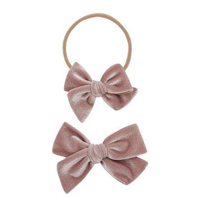 Velvet - Mauve Bow