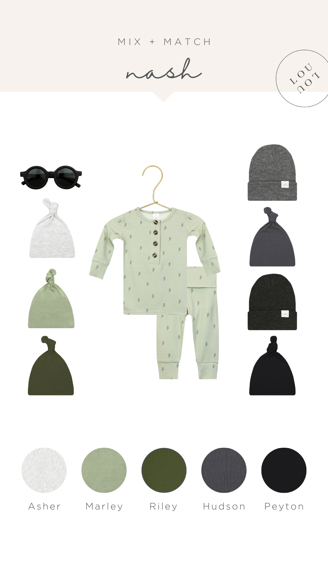 Nash Newborn Hat Bundle (Gown)
