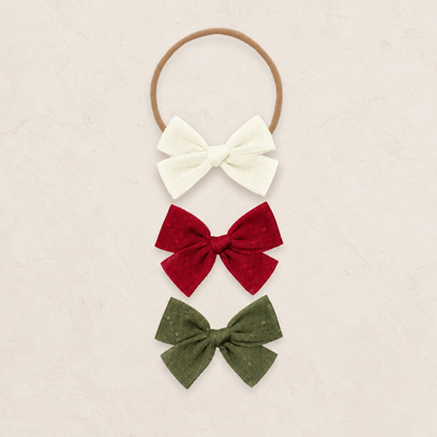 Tulle Bow 3 Pack: Red Dot