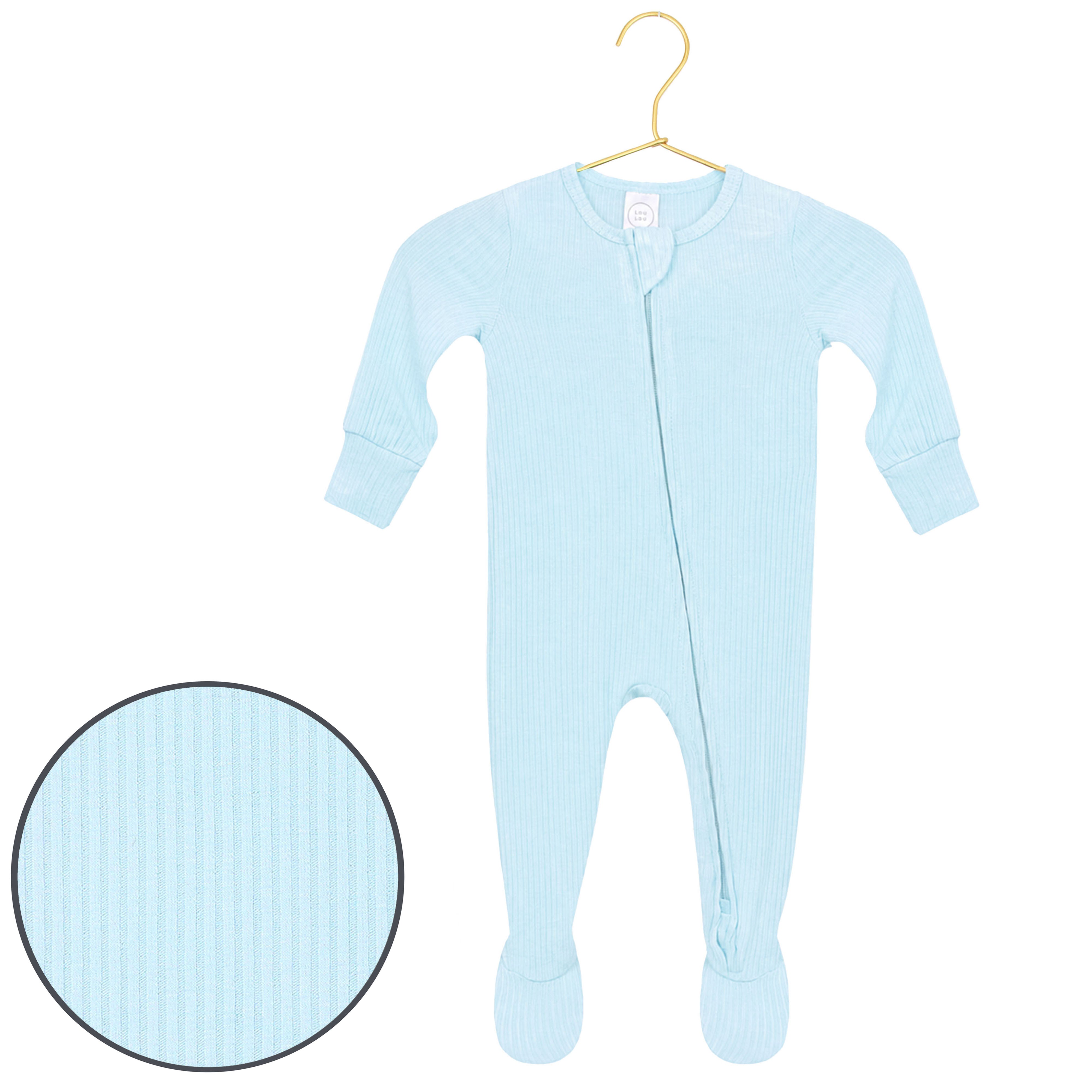 Oliver Ribbed Zipper Footies