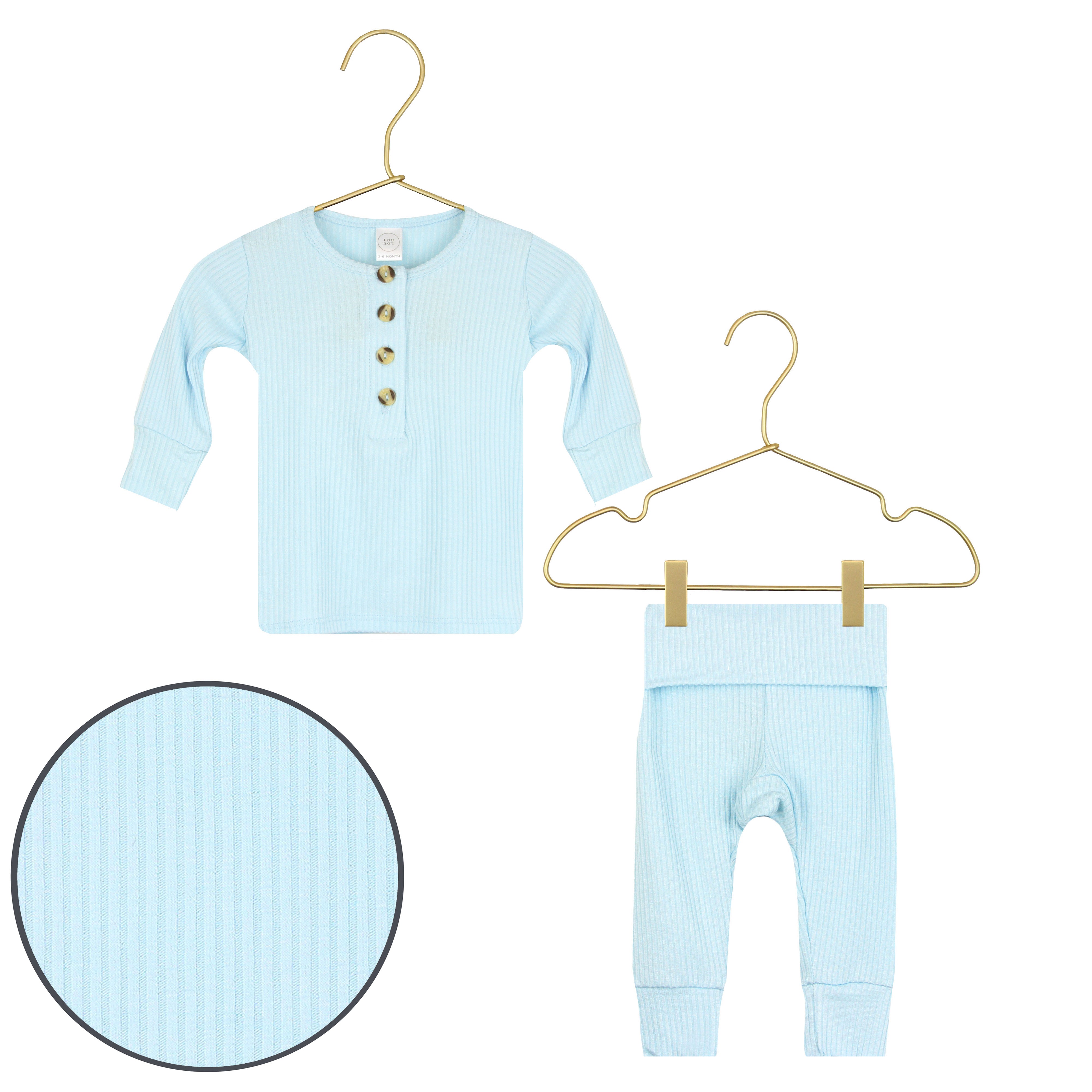 Oliver Ribbed Top + Bottoms