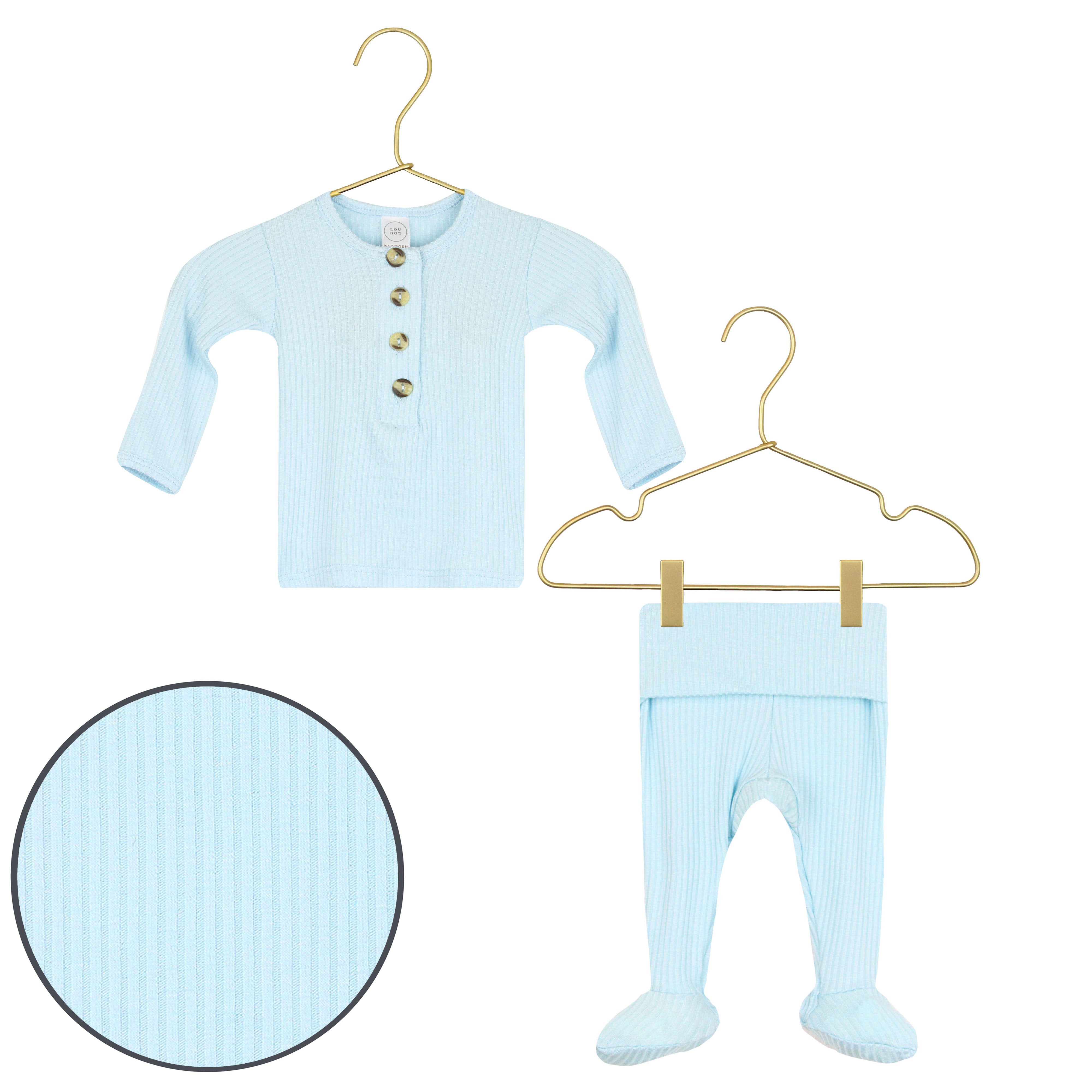 Oliver Ribbed Top + Bottoms