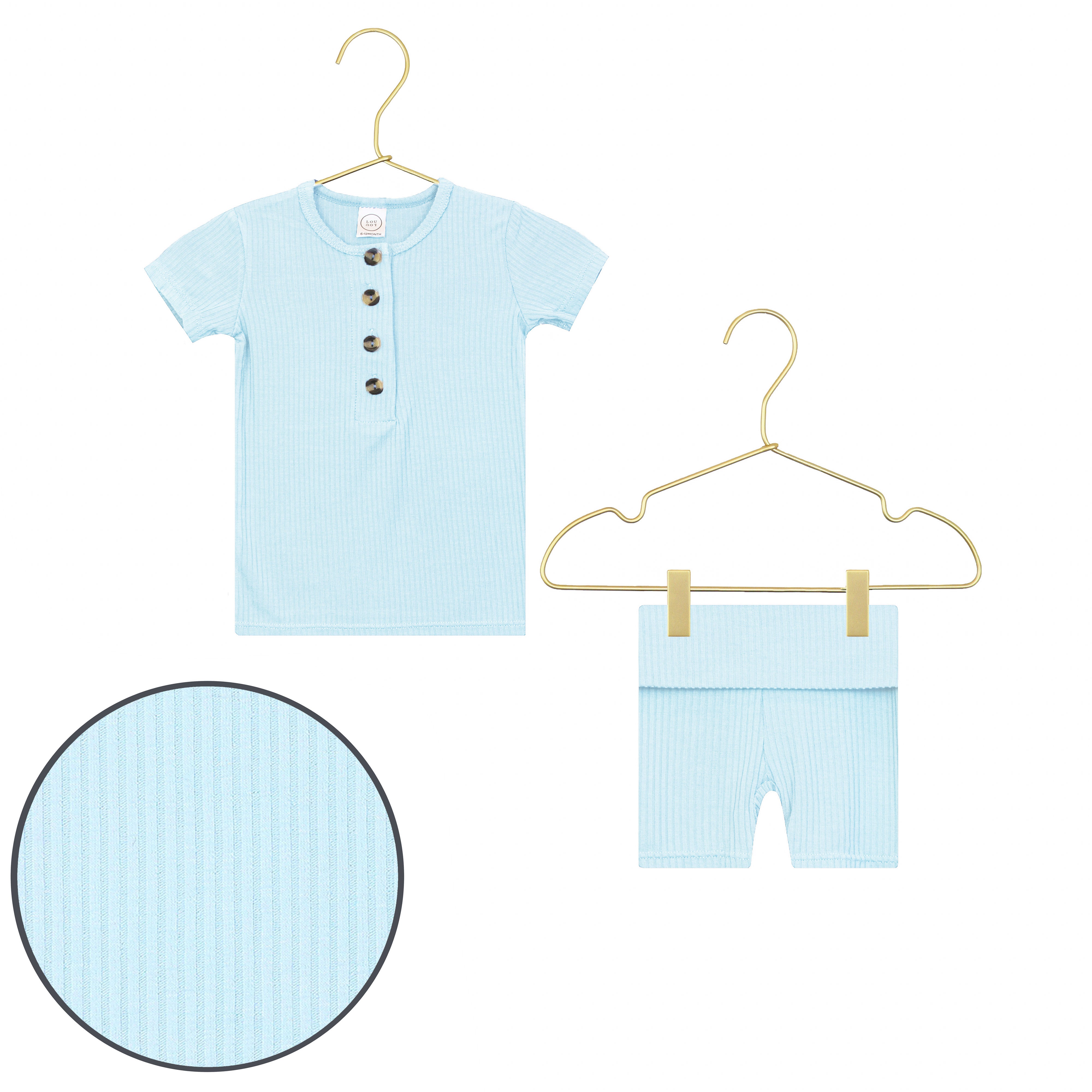 Oliver Ribbed Shortie Set