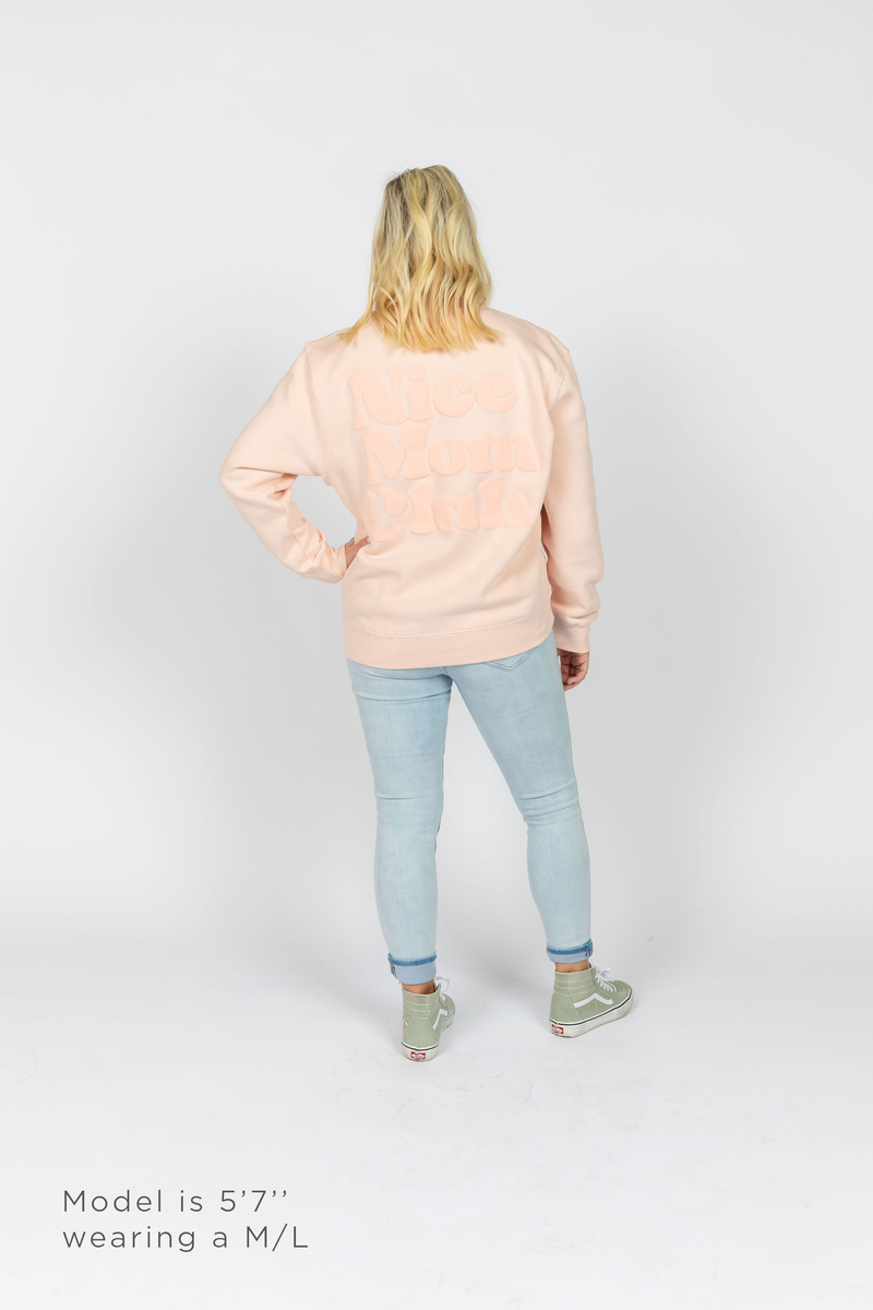 Nice Mom Crew | Pale Pink