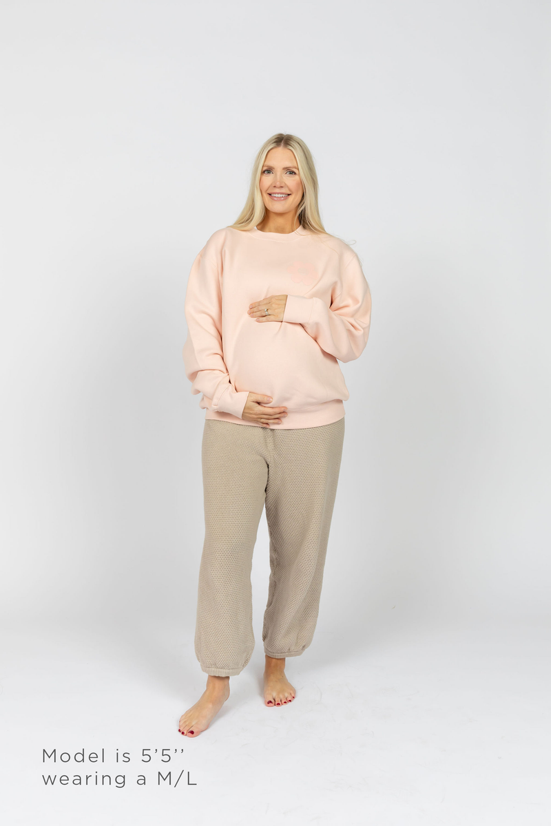 Nice Mom Crew | Pale Pink