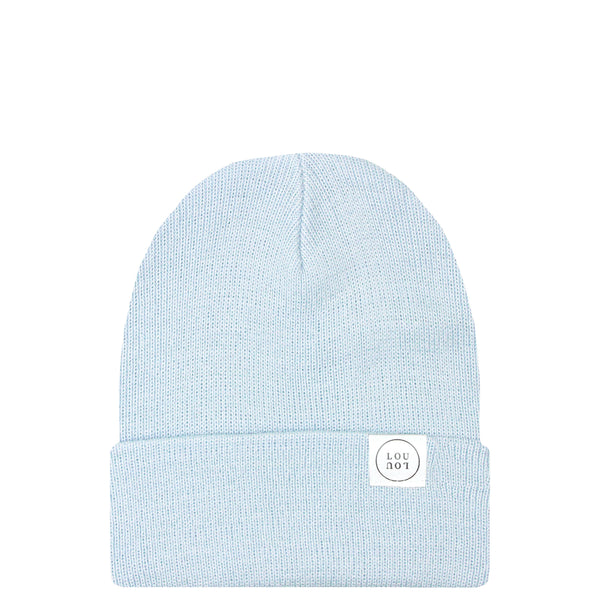 powder blue beanie