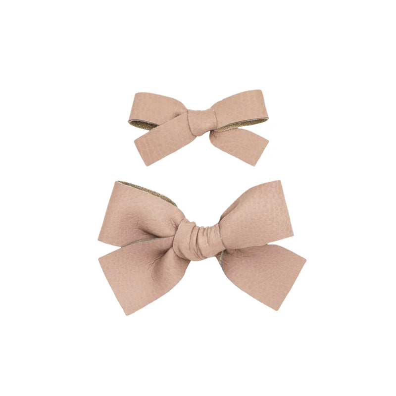 Leather - Primrose Bow Clip