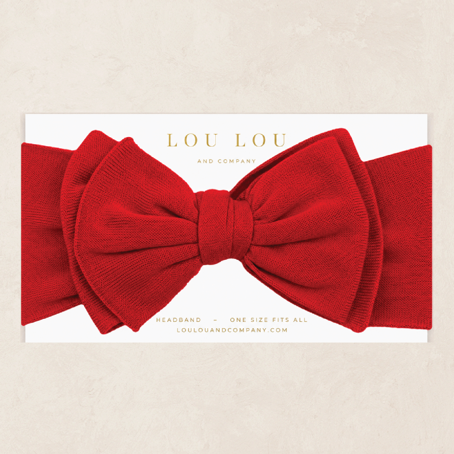 Pre-Order: Knit Headband - Red