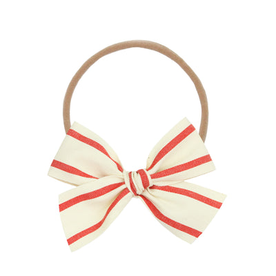 Ribbon Bow - Red Stripe