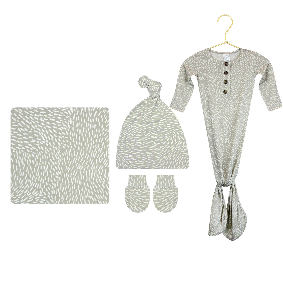 Cohen Newborn Hat Bundle + Knotted Gown