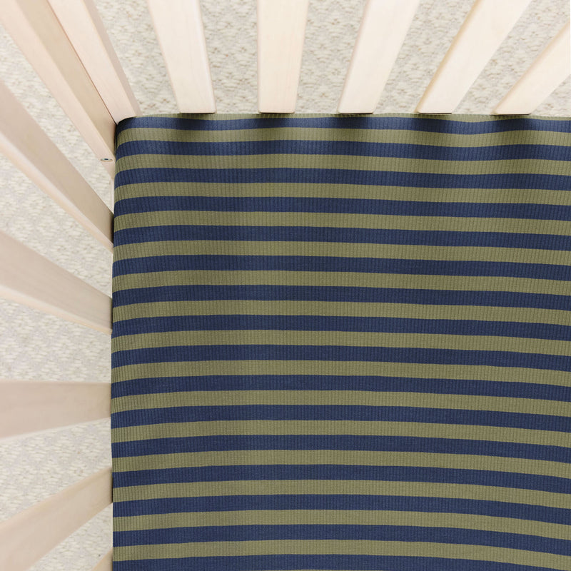 Rome Ribbed Crib Sheet