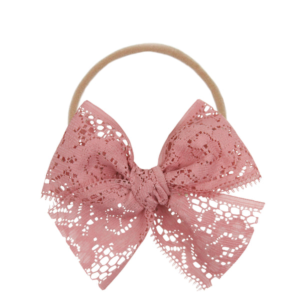 Vintage Bow - Rose Lace