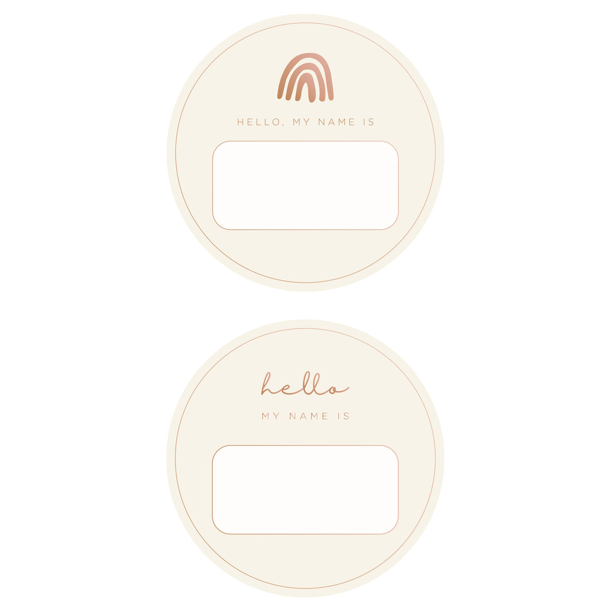 Blank Name Tag 2 Pack
