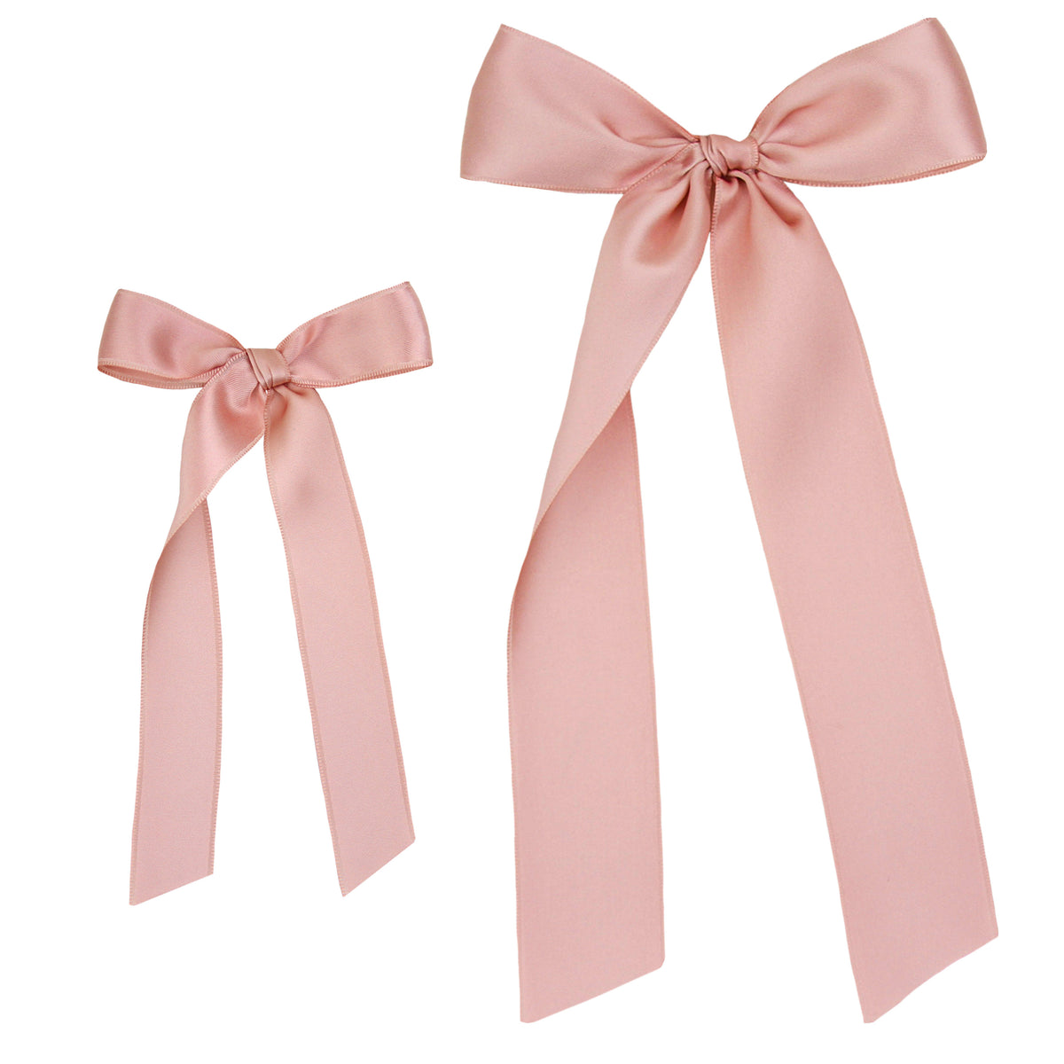 New Anthropologie Pink Satin Bow HAIR BOW FRENCH CLIP Pink Hair Bow – Urban Threads Clothing Boutique main image 4