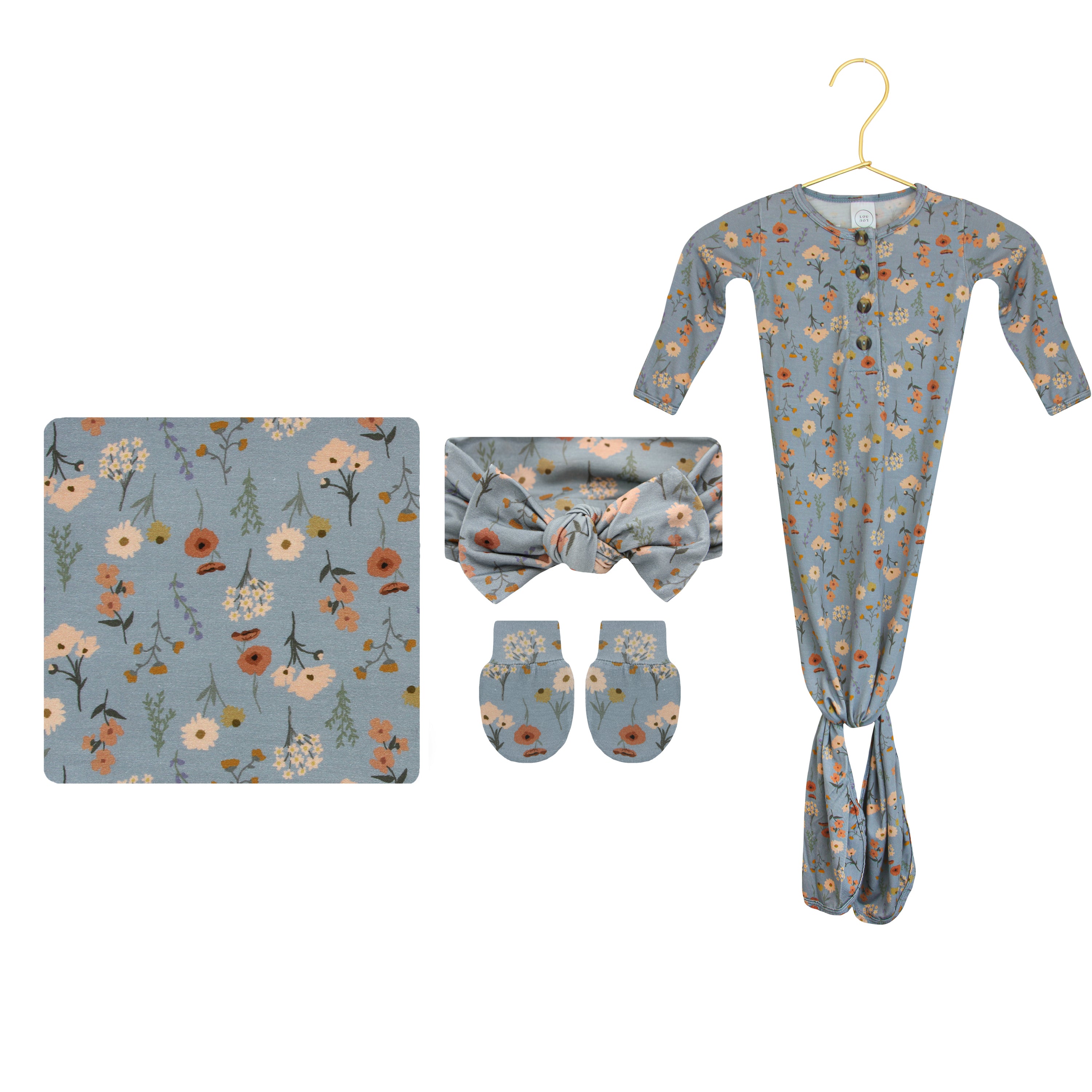 Scarlet Newborn Headband Bundle (Gown)