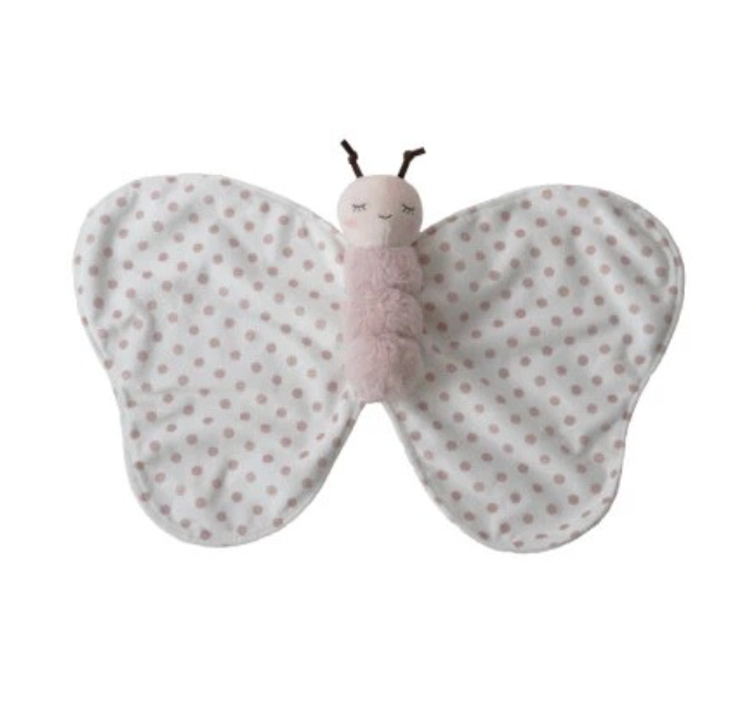 Plush Insect Snuggle Toy w/ Patterned Wings