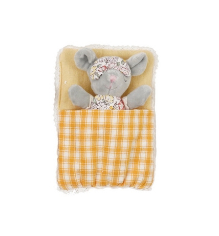 Plush Animal with Sleeping Bag & Eye Mask