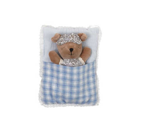 Plush Animal with Sleeping Bag & Eye Mask