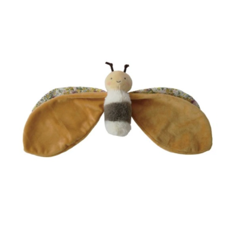 Plush Insect Snuggle Toy w/ Patterned Wings