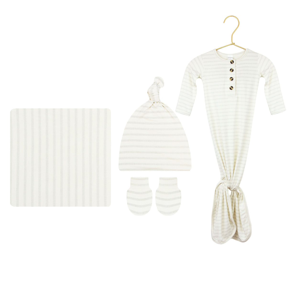 Gus Newborn Hat Bundle + Knotted Gown