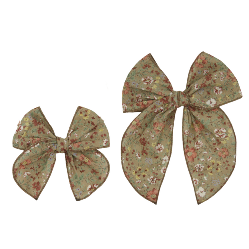 October - Heirloom Bow - Fall Floral Clip